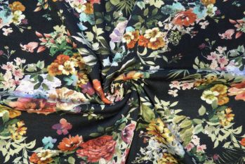 Lady McElroy Floral Fantasy - Viscose Crepe Jersey