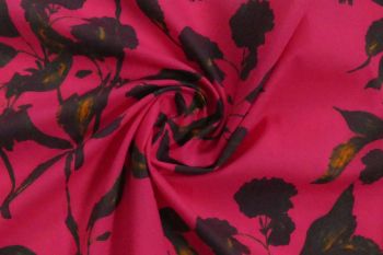 Lady McElroy - Fiery Foliage - Magenta - Cotton Pure Lawn