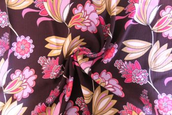 Lady McElroy Floral Perfume - Blackberry - Crinkle - Remnant - 3m