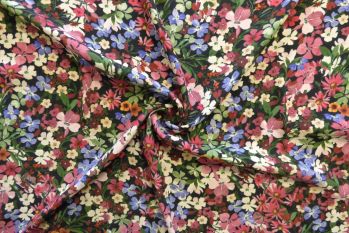 Lady McElroy Flower Shower - Dusk - Viscose Morracain Crepe - Remnant - 2m