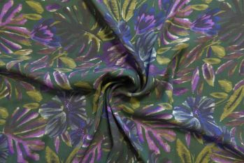 Lady McElroy Forest Paradise - Morracain Crepe - Remnant - 3m