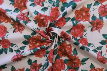 Lady McElroy French Rose - Cotton Pure Lawn- Remnant - 3m