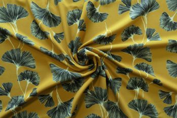 Lady McElroy Ginko Swing Cool-Touch Crepe - Remnant -3m