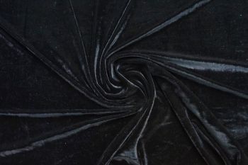Lady McElroy Glass Velour - Black Faulty Remnant 0.8m