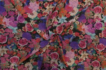 Lady McElroy Hidden Flowers - Viscose Morracain Crepe