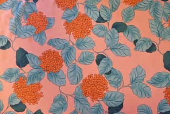 Lady McElroy Hydrangea - Blush - Viscose Challis Lawn 