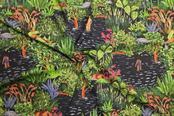 Lady McElroy Dip In The Lake - Meadow - Cotton Marlie-Care Lawn - Remnant - 1.4m