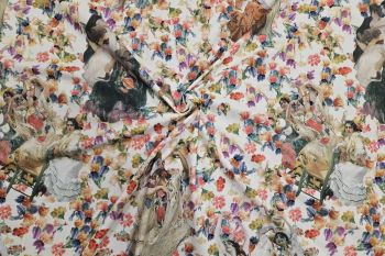 Lady McElroy Flamenco Dancers - Cotton Marlie-Care Lawn - Remnant - 3m