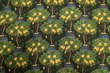 Lady McElroy The Citrus Orchard - Viscose Challis Lawn