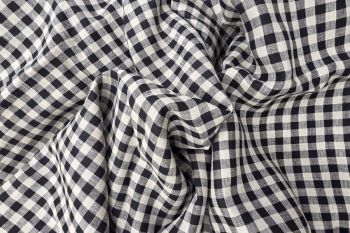 Lady McElroy - Classico Gingham - Black - Linen Chambray