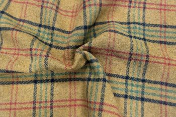 Lady McElroy - Autumn Harvest Ochre - Reversible Wool Tweed