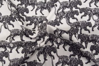 Lady McElroy Tigress - Coal Black - Storrie Sateen