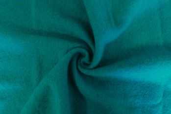 Lady McElroy Imperial Boiled Wool Crepe - Dark Teal - Remnant - 1.8m