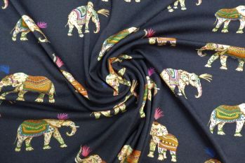 Lady McElroy India's Sacred Crepe Jersey - Remnant - 2m