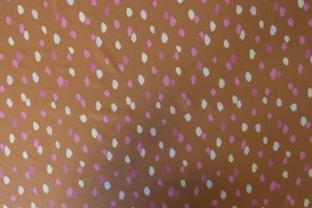 Lady McElroy Indie Rock - Salted Caramel - Viscose Challis Lawn - Remnant - 3m