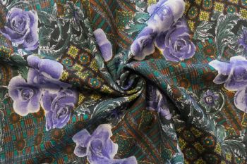 Lady McElroy Jaipur Palace - Violet - 100% Wool Crepe