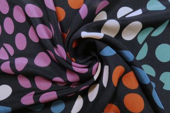 Lady McElroy Leeds - Polyester Crepe De Chine - Remnant - 3m