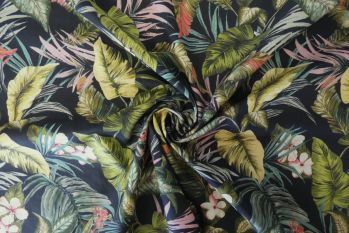 Lady McElroy Lush Living - Midnight Cotton Marlie-Care Lawn - Remnant - 3m