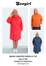 Sewgirl Maisie Sweater Dress & Top Pattern