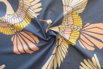 Lady McElroy Marabou Mosaic - Original - Viscose Challis Lawn - Remnant - 2m