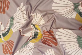 Lady McElroy Marabou Mosaic - Mauve Marlie-Care Lawn - Remnant - 2m