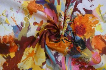 Lady McElroy - Petals In Pose - Gold - Cotton Pure Lawn