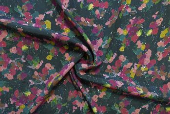 Lady McElroy Midnight Confetti - Morracain Crepe - Remnant - 3m