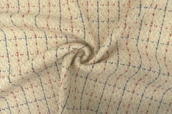 Lady McElroy Check Bouclé Tweed - Cream