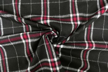 Lady McElroy Plaid Jacketing - Black