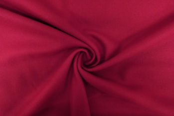 Lady McElroy Plain Wool Coating - Cranberry Remnant - 0.5m