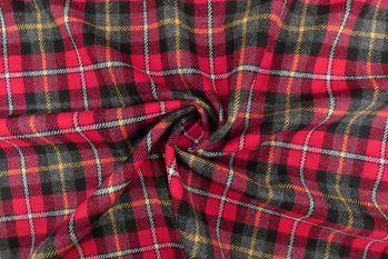 Lady McElroy Tartan Jacketing - Crimson