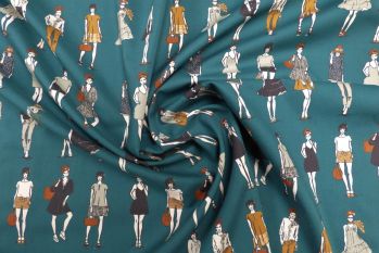 Lady McElroy Modelling Fashion - Fern - Remnant - 2m
