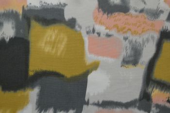 PREORDER Lady McElroy - Modern Mosaic - Mustard - Viscose Challis Lawn