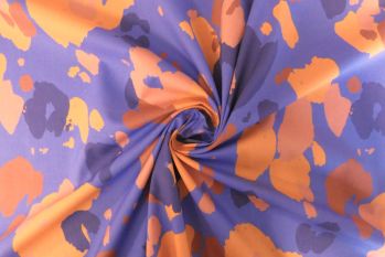 Lady McElroy Ocean Leopard  - Marlie-Care Lawn Remnant - 3m