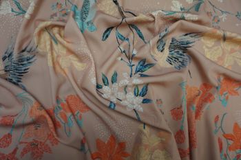 Lady McElroy Oriental Koi - Nude Marlie-Care Lawn - Remnant - 2m