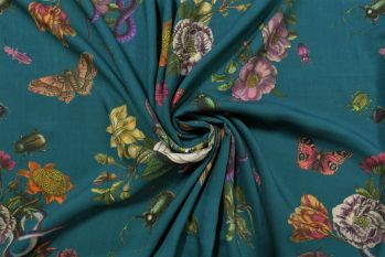 Lady McElroy Cobra Corsage - Teal Cotton Marlie-Care Lawn Remnants