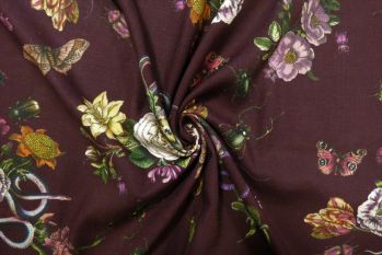 Lady McElroy Cobra Corsage - Mulberry Trudi Chambray - Remnant - 2.2M