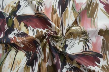 Lady McElroy Mallard Mystic - Auburn - Cotton Marlie-Care Lawn - Remnant - 3m