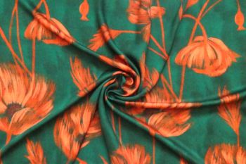 Lady McElroy Coastal Poppies - Storrie Sateen