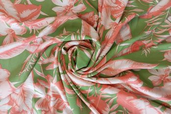Lady McElroy - Paradiso Plumage - Sage - Viscose Challis Lawn