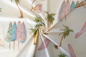Exclusive Lady McElroy Parasol Palms - Cotton Marlie-Care Lawn