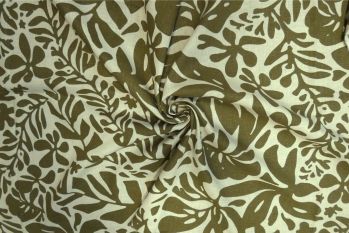 Lady McElroy Peaceful Palms - Chloe Chambray - Remnant - 1.7m