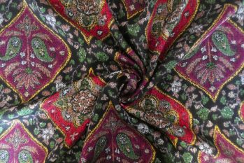 Lady McElroy Persian Motif - Viscose Satinized Twill