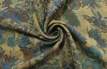 Lady McElroy Persian Story - 100% Wool Crepe - Remnant - 1.3m