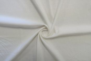 Lady McElroy Province - Oeko-Tex Sustainable Linen-Mix Chambray - White - Remnant - 2m