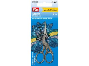 Prym Embroidery Scissors Stork Dark Silver 3 1/2'' 9 cm