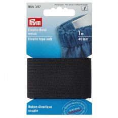 Prym Soft Loom Elastic Black 1m - 40mm