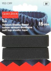 Prym Soft Top Elastic 15mm Black 1m