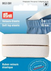 Prym Soft Top Elastic 15mm White 1m
