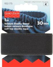 Prym Soft Top Elastic 30mm Black 1m